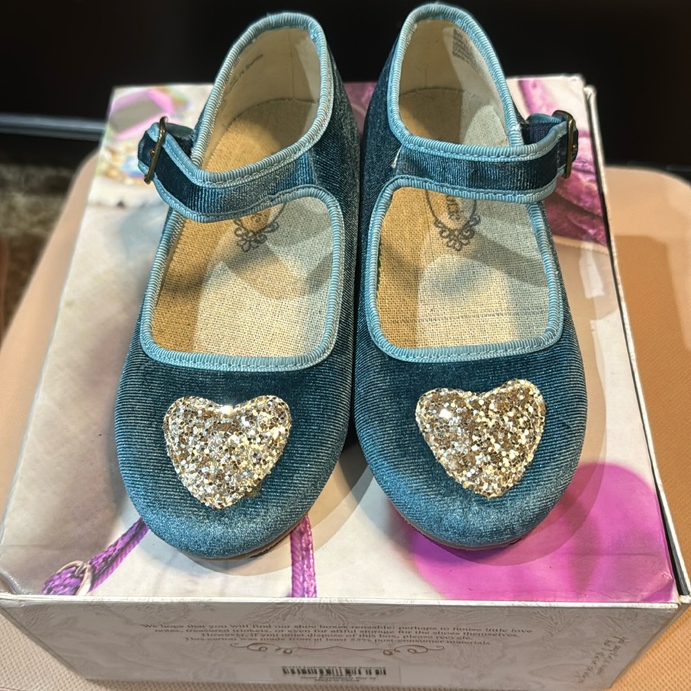 Metalic blue shoes